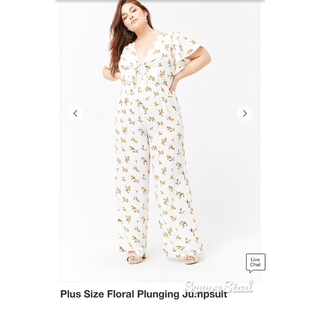 Forever 21 + Plus Size Floral Jumpsuit